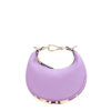 Fendi Violet Nano Fendigraphy Hobo Bag Lambskin leather