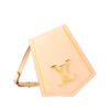 Louis Vuitton Key Bell XL Beige Leather Cross body Bag LV Initials Goldtone hardware