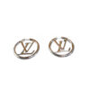 Louis Vuitton Louise Hoop Silver LV Earrings