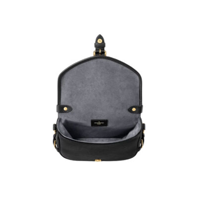 Louis Vuitton Saumur BB Black Epi Leather Shoulder Bag interior