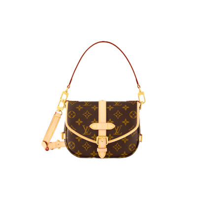 Louis Vuitton Saumur BB Monogram LV Leather Shoulder Bag