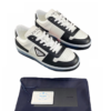 Prada Low top White and Black Calf Leather Mens Sneakers