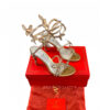 Rene Caovilla Margot Gold Heeled Sandals