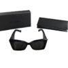 Saint Laurent Mica Cat Eye Acetate Black Sunglasses