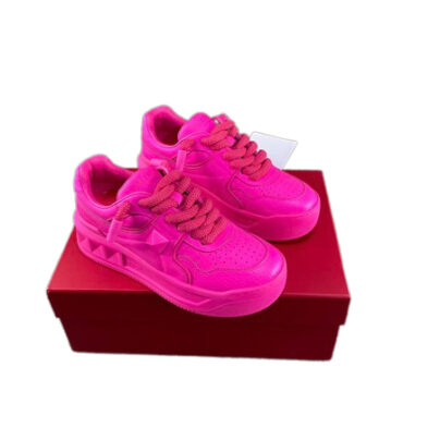 Valentino Pink One Stud Sneakers Size 39