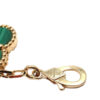 Van Cleef and Arpels Vintage Alhambra 5 Motif Green Malachite Bracelet 750