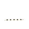 Van Cleef and Arpels Vintage Alhambra 5 Motifs Onyx Bracelet