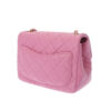 Back of Chanel Mini Pink Coco Ball Flap Shoulder Bag Lambskin Leather