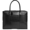 Bottega Veneta Black Arco Leather Briefcase Mens