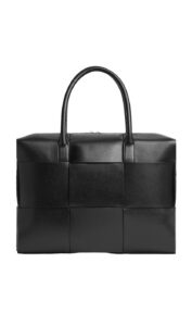 Bottega Veneta Black Arco Leather Briefcase Mens