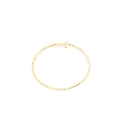 Cartier Juste Un Clou PM 18k Yellow Gold Diamond Bracelet Size 16 1