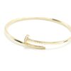 Cartier Juste Un Clou PM 18k Yellow Gold Diamond Bracelet Size 16 2
