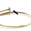 Cartier Juste Un Clou PM 18k Yellow Gold Diamond Bracelet Size 16 3