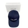 Celine Logo Blue Baseball Hat