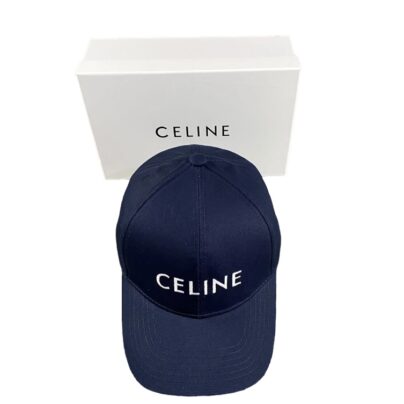 Celine Logo Blue Baseball Hat