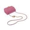 Chanel Mini Pink Coco Ball Chain Flap Shoulder Bag Lambskin Leather