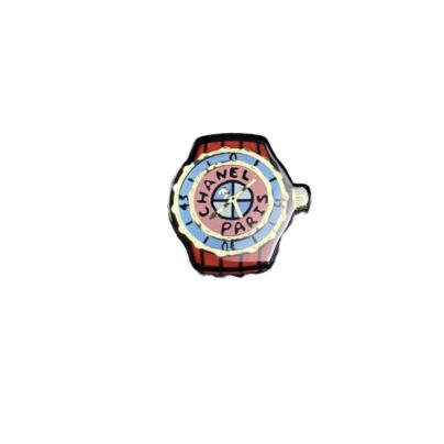Chanel Paris Brooch Multicolour Watch Shape 23AW Collection