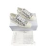 Christian Dior WalknDior White Canvas low top sneakers Size 38