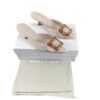 Crystal Embellished Manolo Blahnik Maysale Suede Mules Size 39