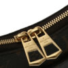 Goldtone zips of Louis Vuitton Odeon PM Brown Monogram Bag Goldtone Hardware