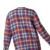 Gucci Collarless Check Tweed Blue Multicolor Jacket
