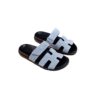 Hermes Chypre Vert Deau Suede Sandals Size 40