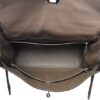 Hermes Kelly Retourne 35 bag in Brown Etoupe Togo Leather SHW Interior