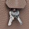 Hermes Kelly Retourne 35 bag in Brown Etoupe Togo Leather SHW Keys