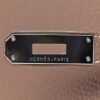 Hermes Kelly Retourne 35 bag in Brown Etoupe Togo Leather SHW closure