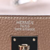 Hermes Kelly Retourne 35 bag in Brown Etoupe Togo Leather SHW made in France