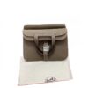 Hermes Mini 22 Halzan Bag Etoupe Clemence Leather SHW