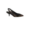 Louis Vuitton Archlight Slingback Heels Black and monogram with kitten heels