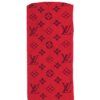 Louis Vuitton Red Scarf Logomania S00 LV Monogram
