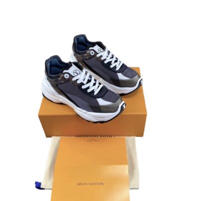 Louis Vuitton Run 55 Sneakers Size 39 Black Mix Materials