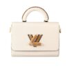 Louis Vuitton Twist MM White Epi Leather Braided LV Bag