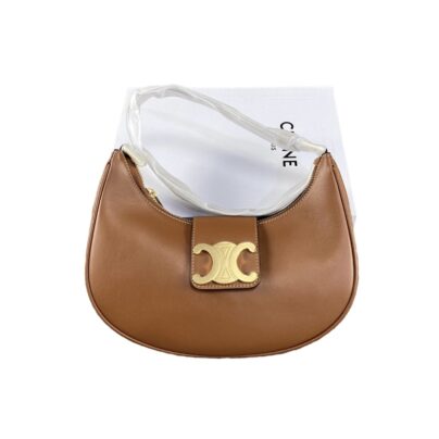 Medium Celine AVA Triomphe Bag Tan Colour Smooth Calfskin Tan Brown