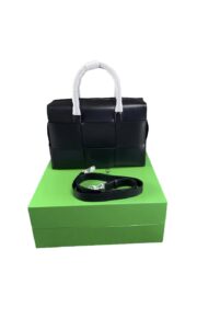 Mens Bottega Veneta Arco Leather Calfskin Briefcase