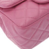 Pink Chanel Mini Coco Ball Flap Shoulder Bag Lambskin Leather