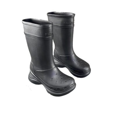 Balenciaga Black Rubber Rain boots Size 39