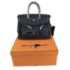 Black Hermes Cargo Birkin 35 Black Swift leather Silver Hardware