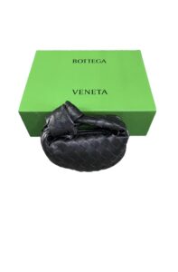 Bottega Veneta Candy Black Jodie Knot Leather Bag