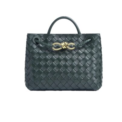 Bottega Veneta Small Andiamo Green Tote bag intrecciato leather