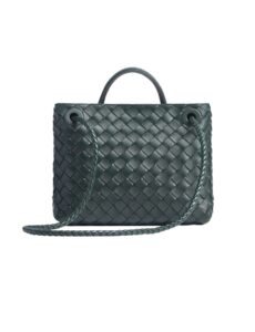 Bottega Veneta Small Andiamo Green Tote bag intrecciato leather back picture