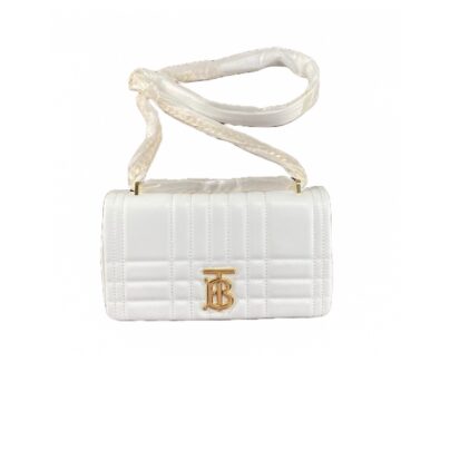 Burberry TB Small Lola White Shoulder Bag