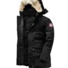 Canada Goose Dawson Black Jacket with Hooded Fur Size M