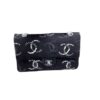 Chanel CC Logo Medium Classic Flap Bag Black Denim and Sequin