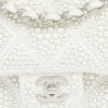 Chanel Timeless White Faux Pearl Medium Flap Bag Tweed and Leather faux pearls