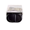 Christian Dior Black CD Signature Calfskin Leather Bag with black and gold strap