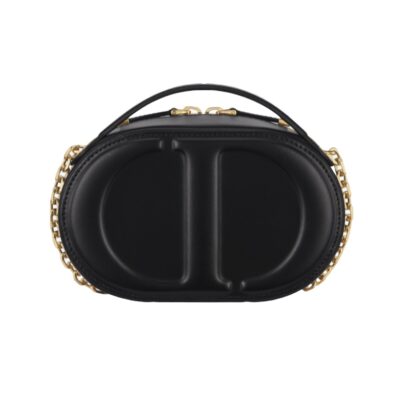 Christian Dior Black CD Signature Oval Camera Bag