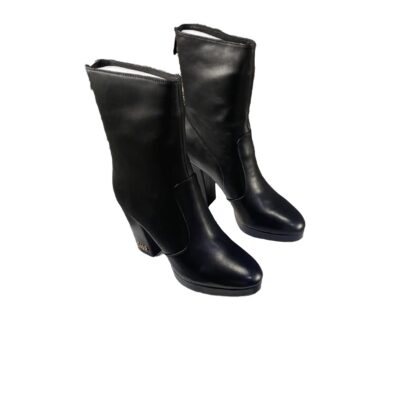 Christian Dior Black Leather Womens Boots Size 39